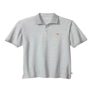 Tommy Bahama Supima Cotton Pique Polo Shirt Light Gray Men Size 3XL Big & Tall